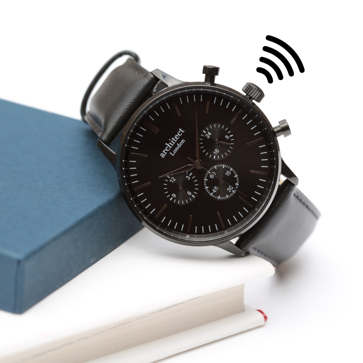 Bespoke Men’s Architect Motivator Black Contactless Payment Watch: 3 - Watches By Architect Watches
