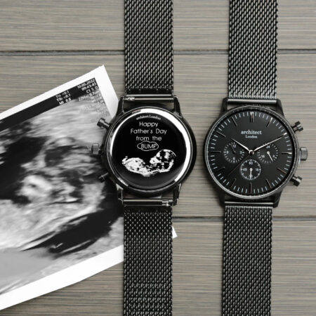 Bespoke mens architect motivator black mesh