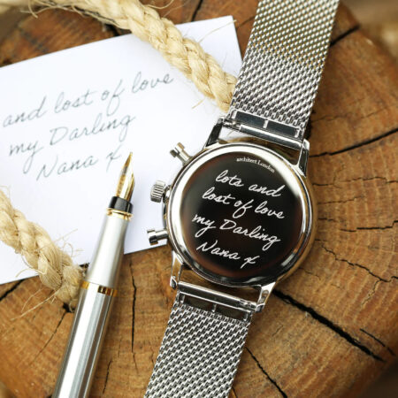 Bespoke mens architect motivator green silver