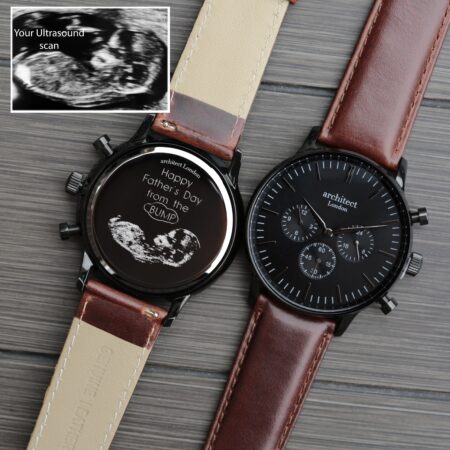 Bespoke Men’s Architect Motivator Walnut Contactless Payment Watch: 4 - Watches By Architect Watches