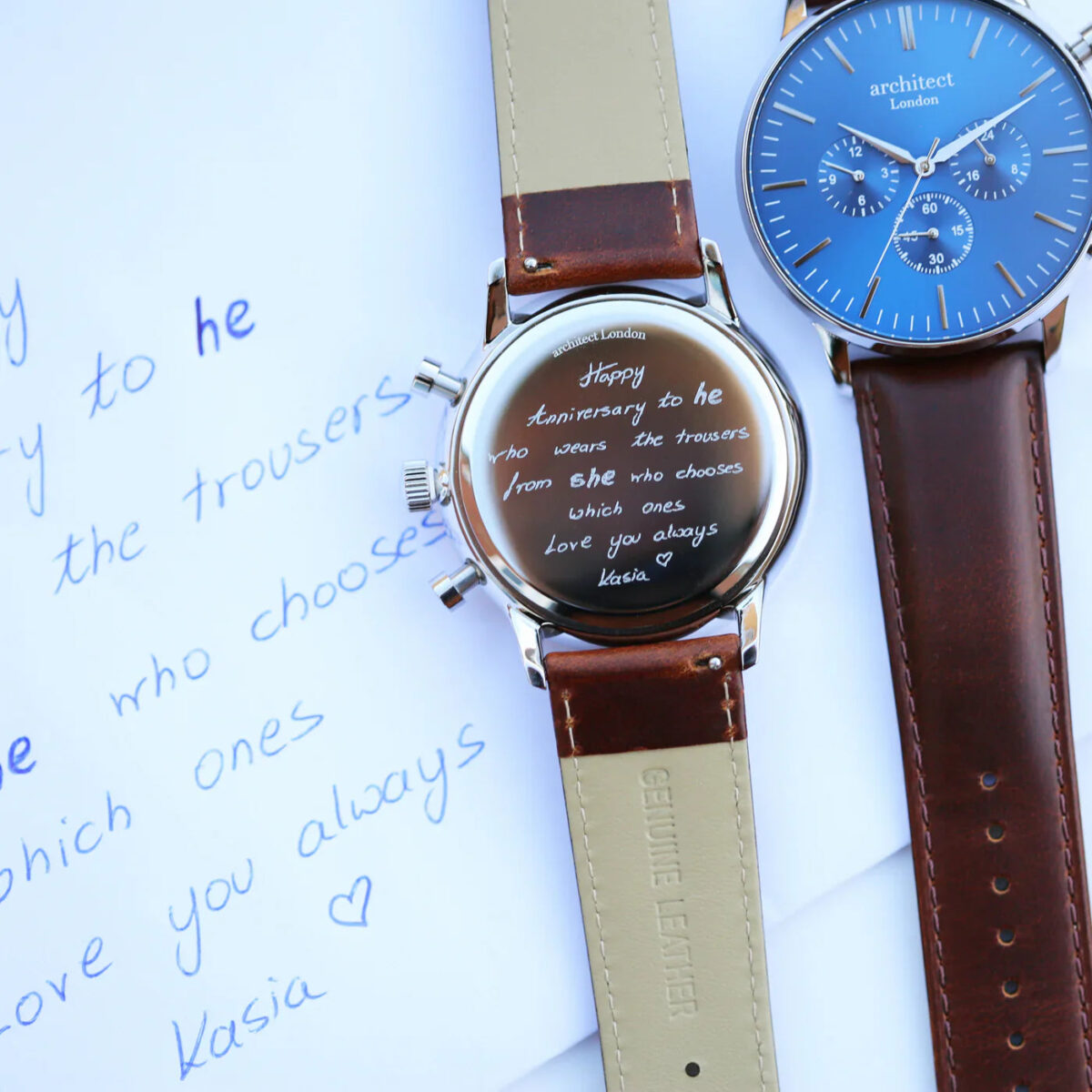 Bespoke mens architect motivator watch
