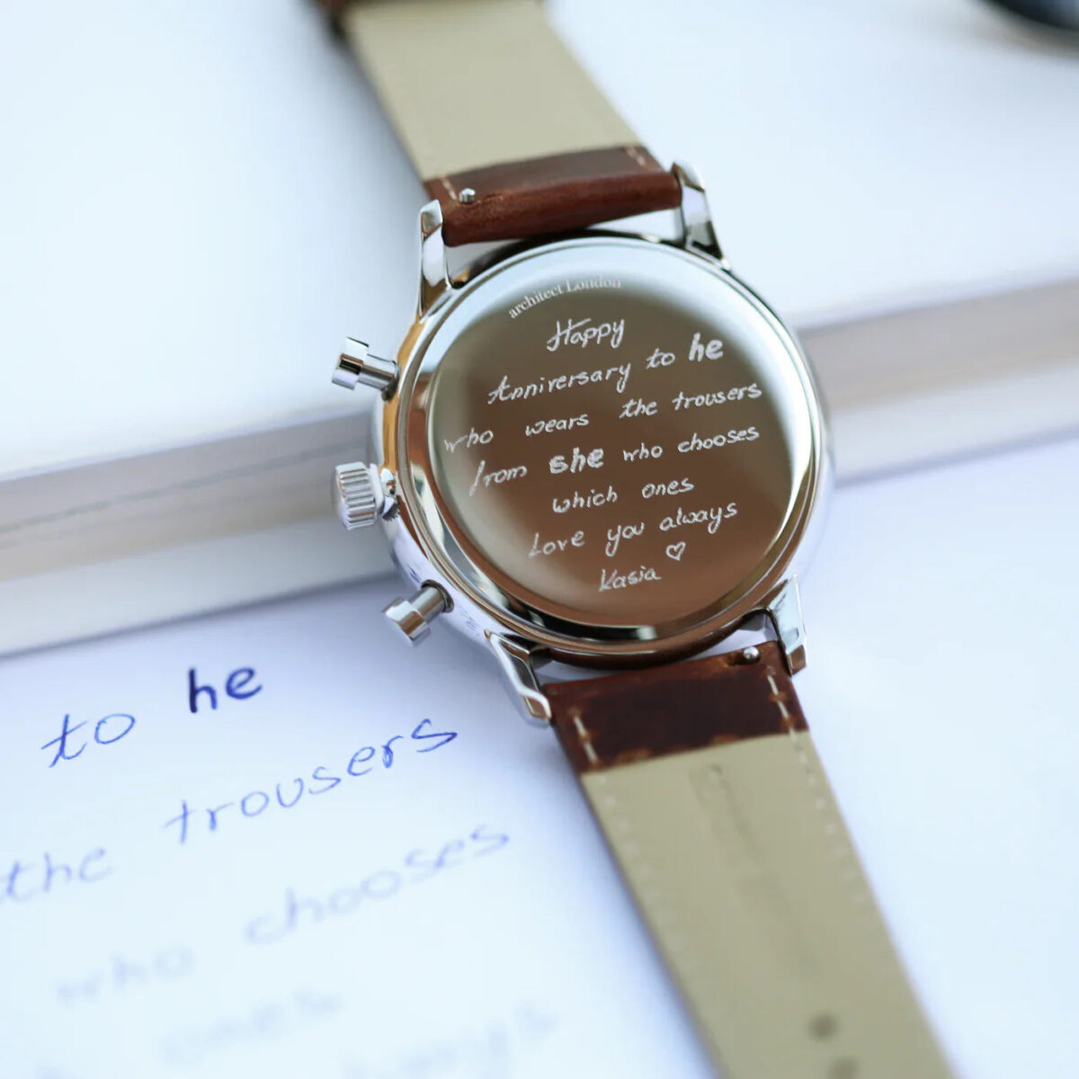 Bespoke mens architect motivator watch
