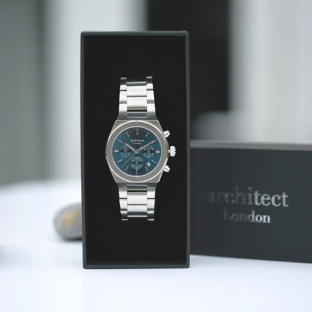 Bespoke mens architect orbix blue watch