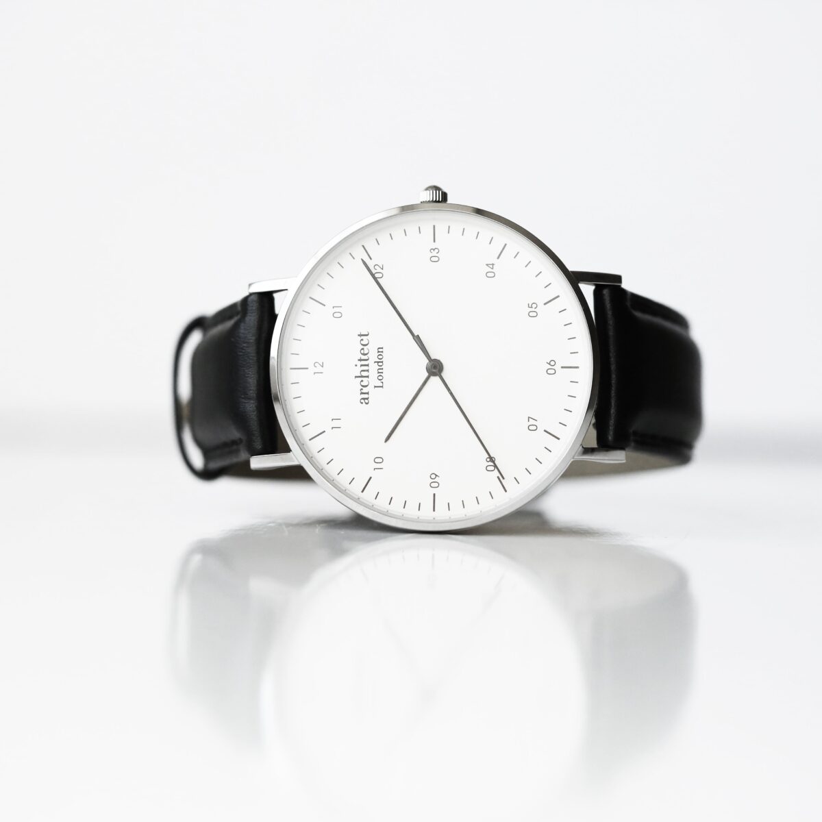 Bespoke mens architect zephyr black strap contactless payment watch