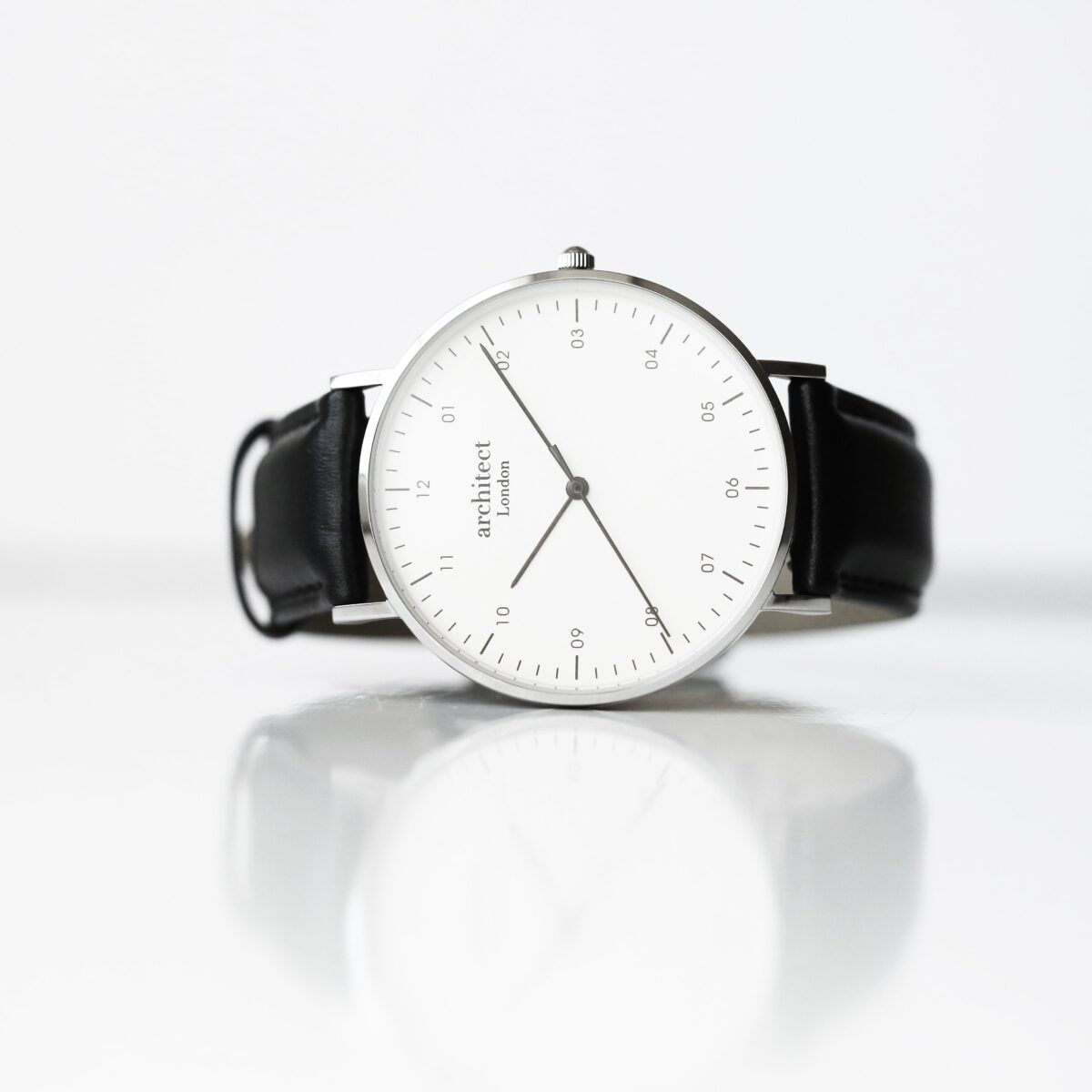 Bespoke mens architect zephyr watch jet black