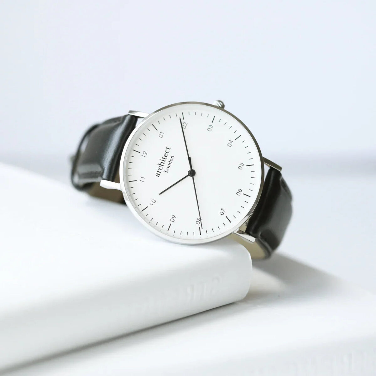 Bespoke mens architect zephyr watch jet black