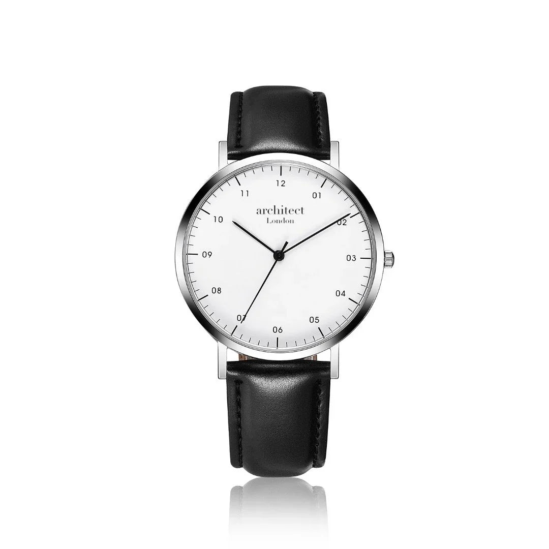 Bespoke mens architect zephyr watch jet black