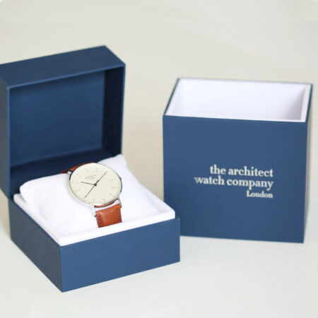 Bespoke mens architect zephyr watch walnut