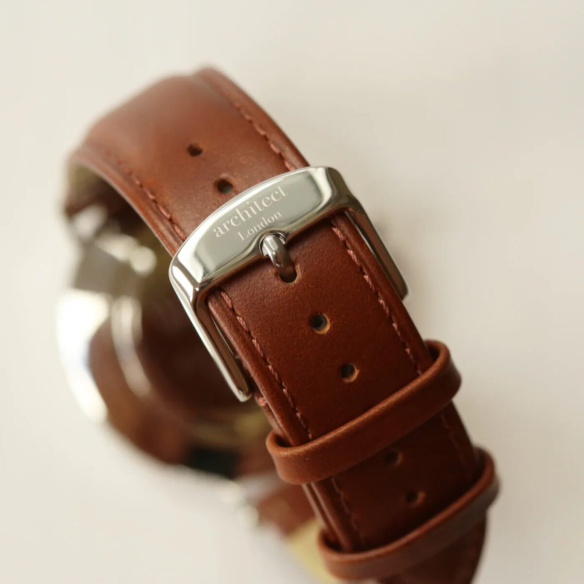 Bespoke mens architect zephyr watch walnut