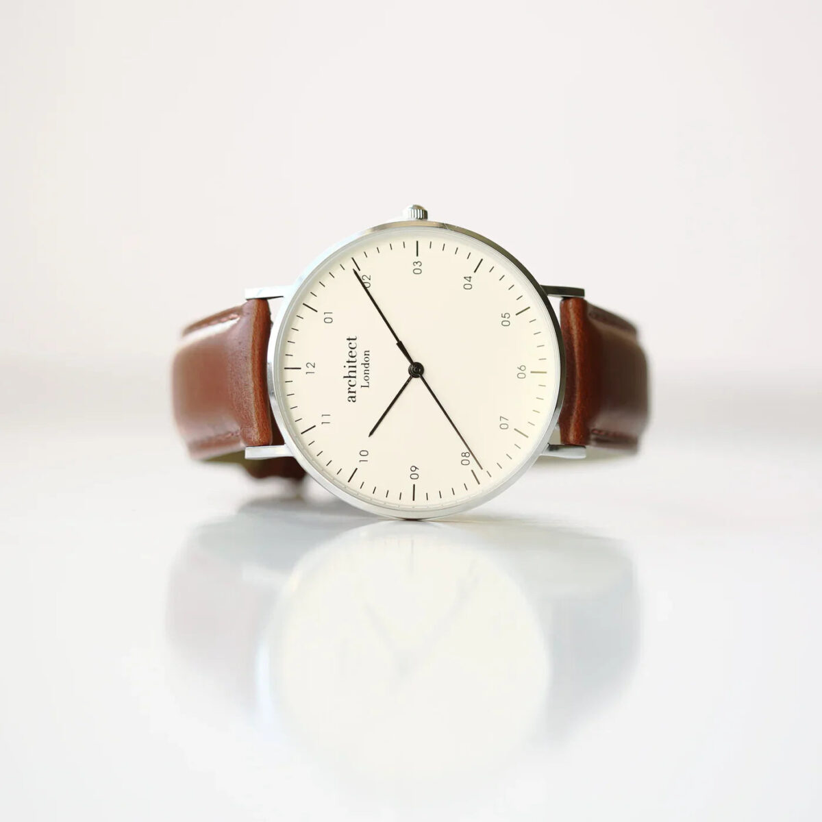 Bespoke mens architect zephyr watch walnut