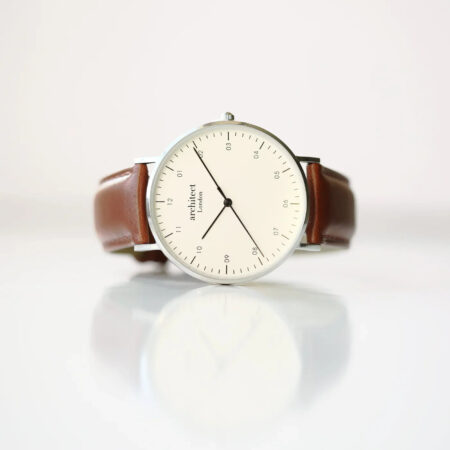 Bespoke mens architect zephyr watch walnut