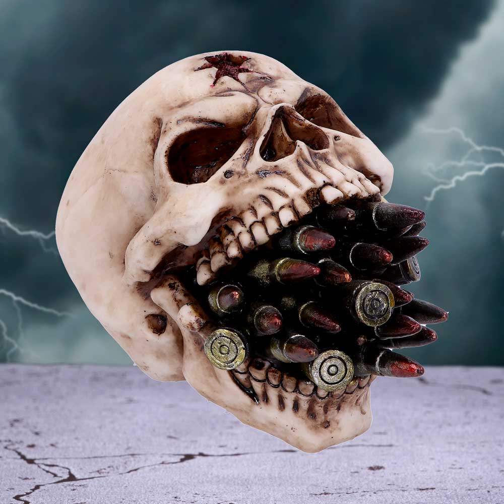 Bite the Bullet Skull Ornament: 1 - Figures & Collectables By Gift Moments