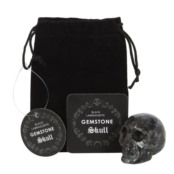 Black Labradorite Crystal Skull: 2 - By Gift Moments