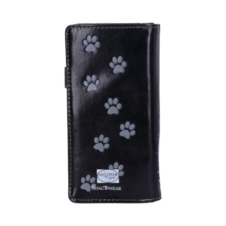 Black Lucky Cat Purse Embossed Eye Tail Wallet: 4 - Purses By Gift Moments