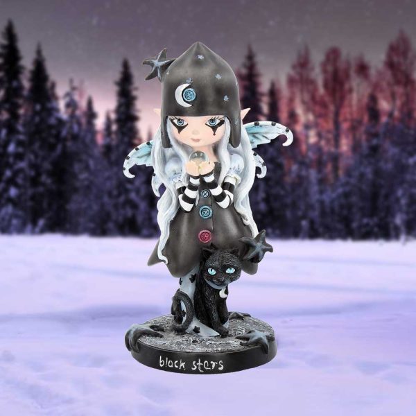 Black Stars Fairy Figurine 18cm: 1 - Figurines Medium (15-29cm) By Gift Moments