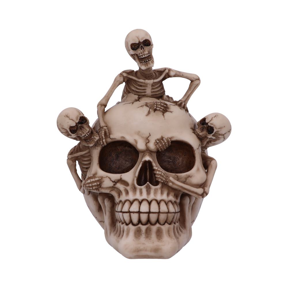 Breaking Free Skeleton Emerging from Skull Ornament 17.7cm: 2 - Figures & Collectables By Gift Moments