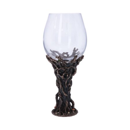 Bronze forest nectar ancient tree spirit green man goblet wine glass