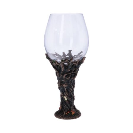 Bronze forest nectar ancient tree spirit green man goblet wine glass