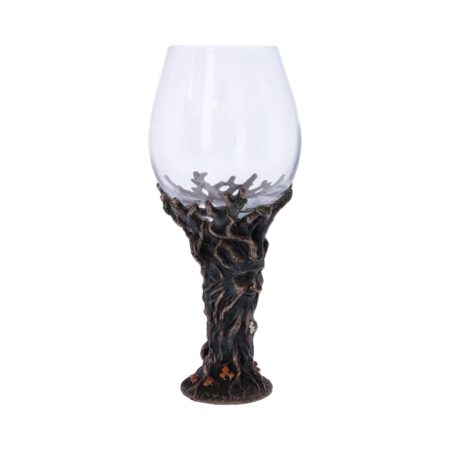 Bronze forest nectar ancient tree spirit green man goblet wine glass