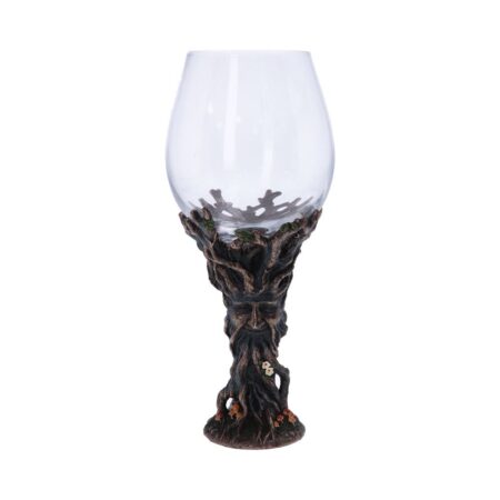 Bronze forest nectar ancient tree spirit green man goblet wine glass