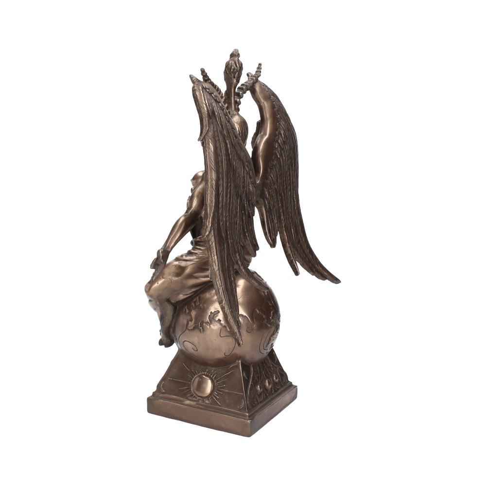Bronzed baphomet occult sabatic goat large figurine 38cm