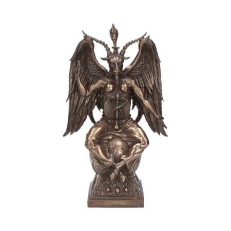 Bronzed baphomet occult sabatic goat large figurine 38cm