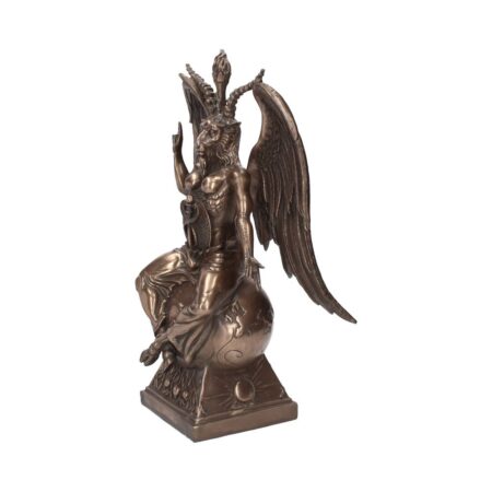 Bronzed baphomet occult sabatic goat large figurine 38cm