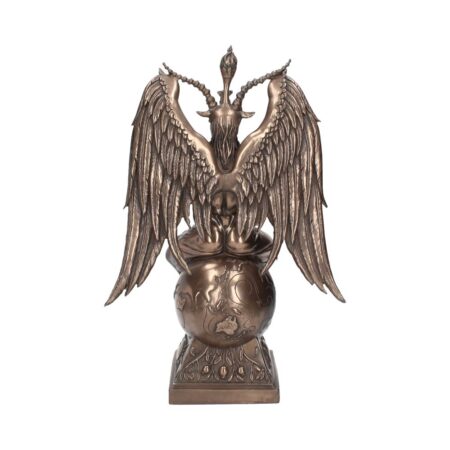 Bronzed baphomet occult sabatic goat large figurine 38cm