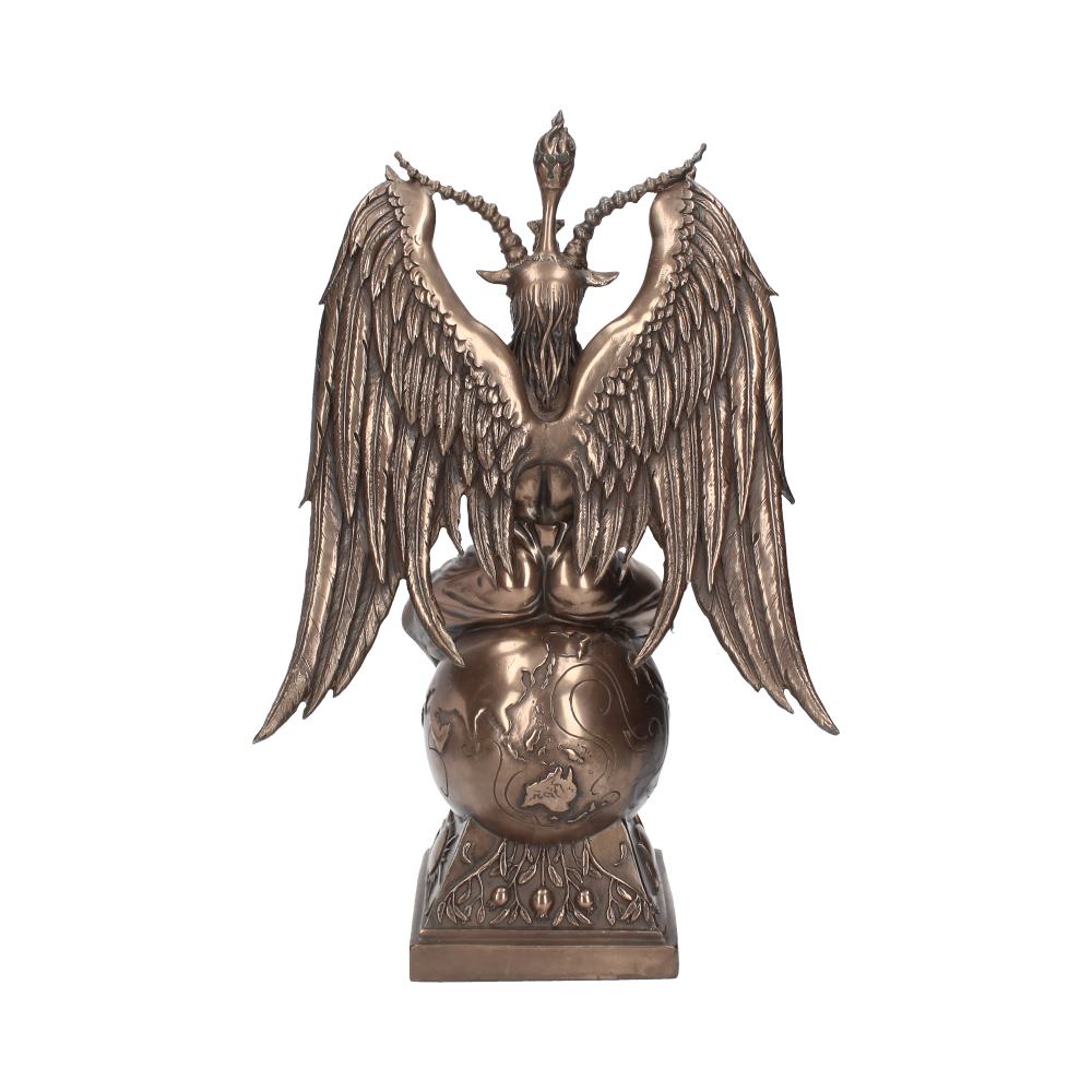 Bronzed baphomet occult sabatic goat large figurine 38cm