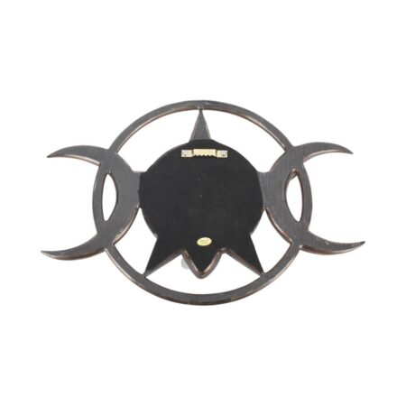 Bronzed Triple Moon Cycle Of Life Goddess Plaque 30cm: 3 - Wall Hanging Sculptures By Gift Moments