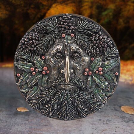 Bronzed winter tree spirit wall plaque