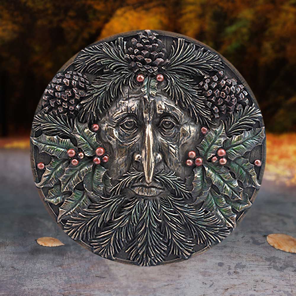 Bronzed winter tree spirit wall plaque