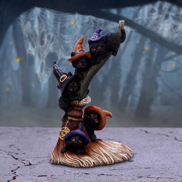 Broomstick Kindle Witchy Black Cats Ornament: 1 - Figures & Collectables By Gift Moments