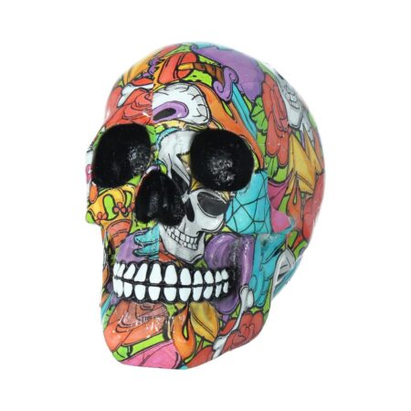 Calypso Graphic Art Printed Skull: 3 - Figurines Medium (15-29cm) By Gift Moments