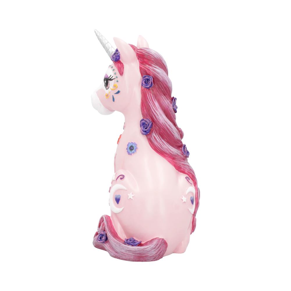Candycorn Pink Day of the Dead Skeleton Unicorn Figurine: 3 - Figures & Collectables By NN Designs
