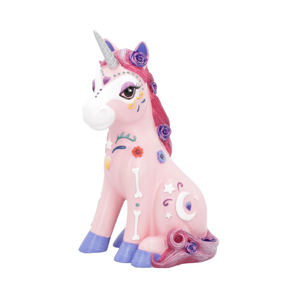 Candycorn Pink Day of the Dead Skeleton Unicorn Figurine: 2 - Figures & Collectables By NN Designs