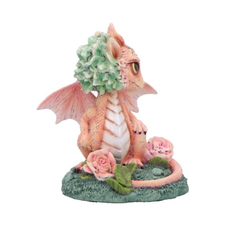 Carnation Flower Dragon Figurine: 5 - Figurines Small (Under 15cm) By NN Designs