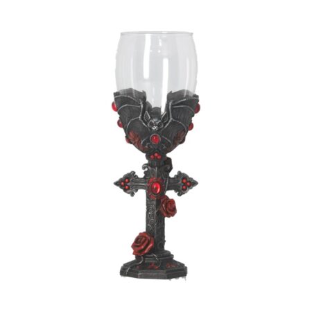 Carpe Noctem Dracula Vampire Bat Wine Glass: 3 - Goblets & Chalices By NN Designs