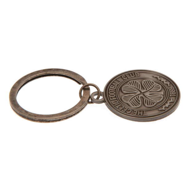 Celtic FC Antique Silver Crest Keyring: 2 - Keyrings By Celtic