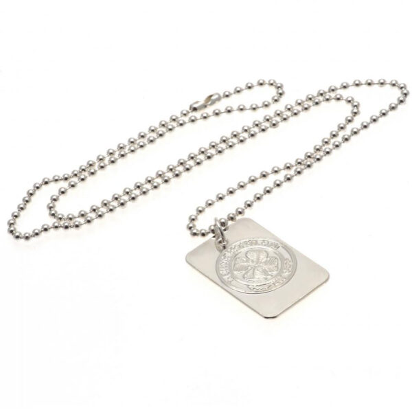 Celtic FC Silver Plated Dog Tag & Chain: 2 - Jewellery By Celtic
