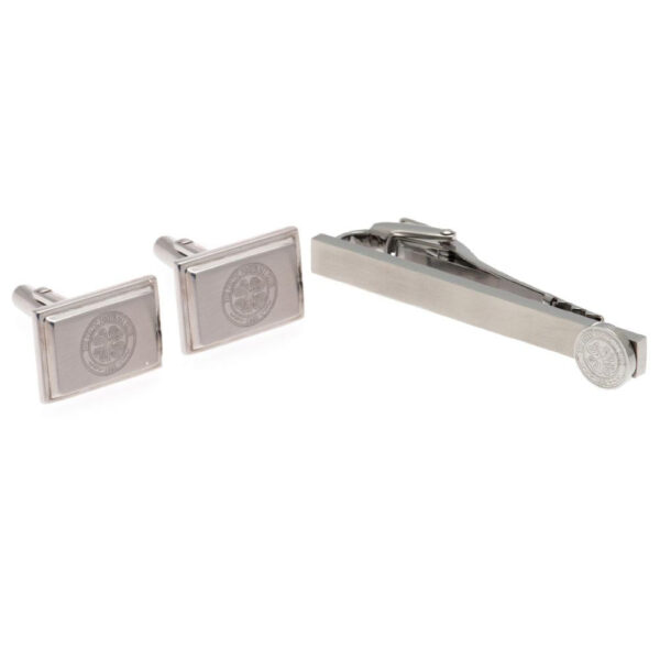 Celtic FC Tie Slide & Cufflink Set: 2 - Cufflinks & Tie Slides By Celtic