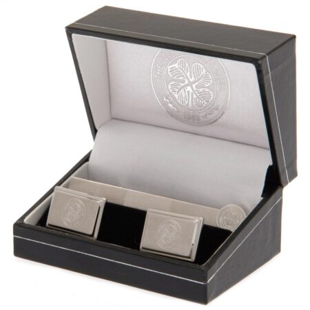 Celtic FC Tie Slide & Cufflink Set: 1 - Cufflinks & Tie Slides By Celtic