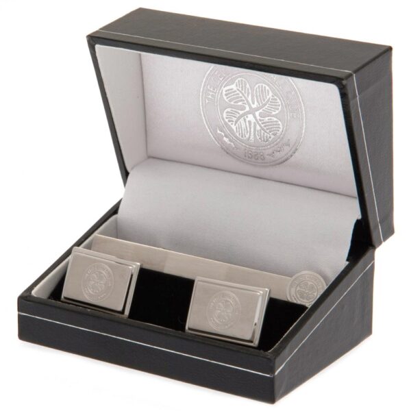 Celtic FC Tie Slide & Cufflink Set: 1 - Cufflinks & Tie Slides By Celtic