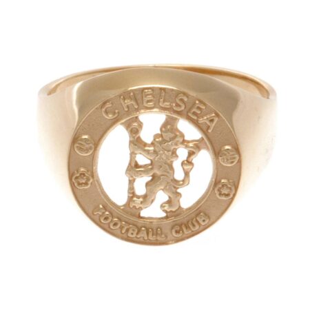 Chelsea fc 9ct gold crest ring large