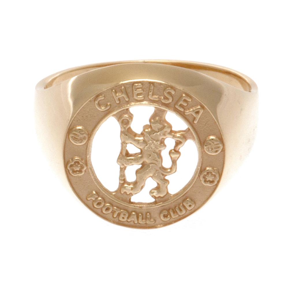 Chelsea fc 9ct gold crest ring large