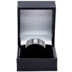 Chelsea FC Black Ceramic Ring X Size: 1 - Jewellery By Chelsea