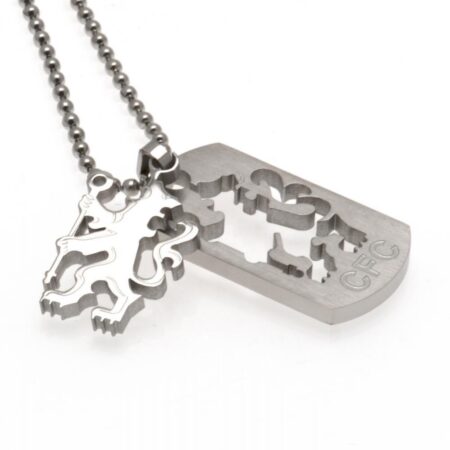 Chelsea FC Cut Out Lion Dog Tag & Chain: 2 - Jewellery By Chelsea