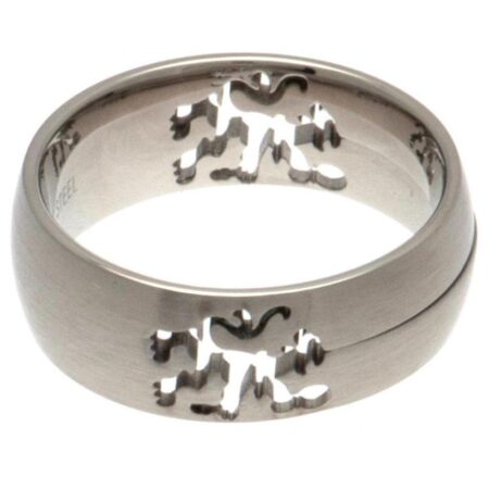 Chelsea FC Stainless Steel Cut Out Ring: 2 - Jewellery By Chelsea