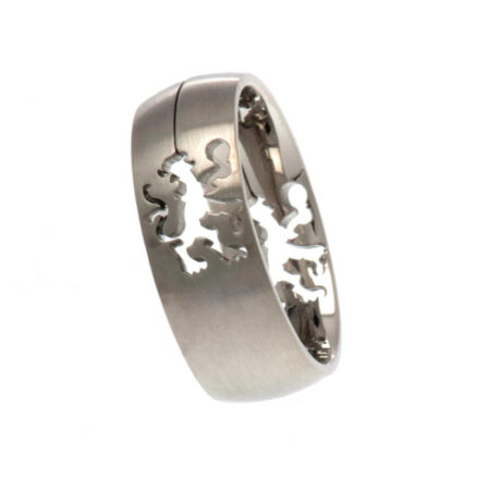 Chelsea FC Stainless Steel Cut Out Ring: 3 - Jewellery By Chelsea