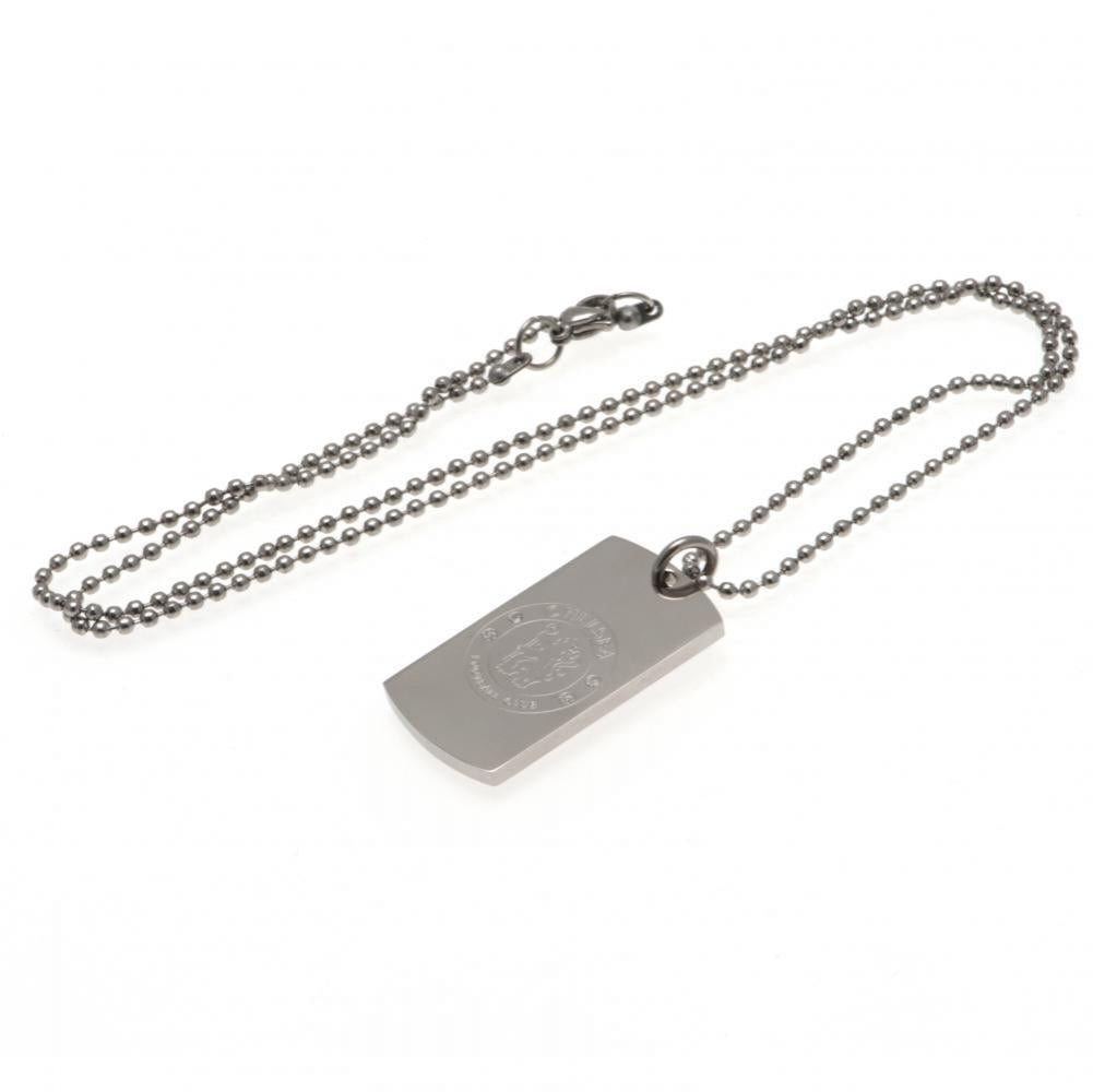 Chelsea FC Engraved Dog Tag & Chain: 3 - Jewellery By Chelsea